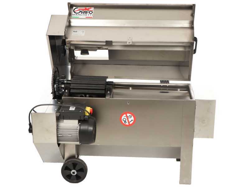 Grifo DVEP20IR - Stainless steel electric destemmer with pump and rollers