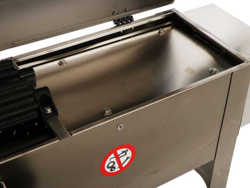 Grifo DVEP20IR - Stainless steel electric destemmer with pump and rollers