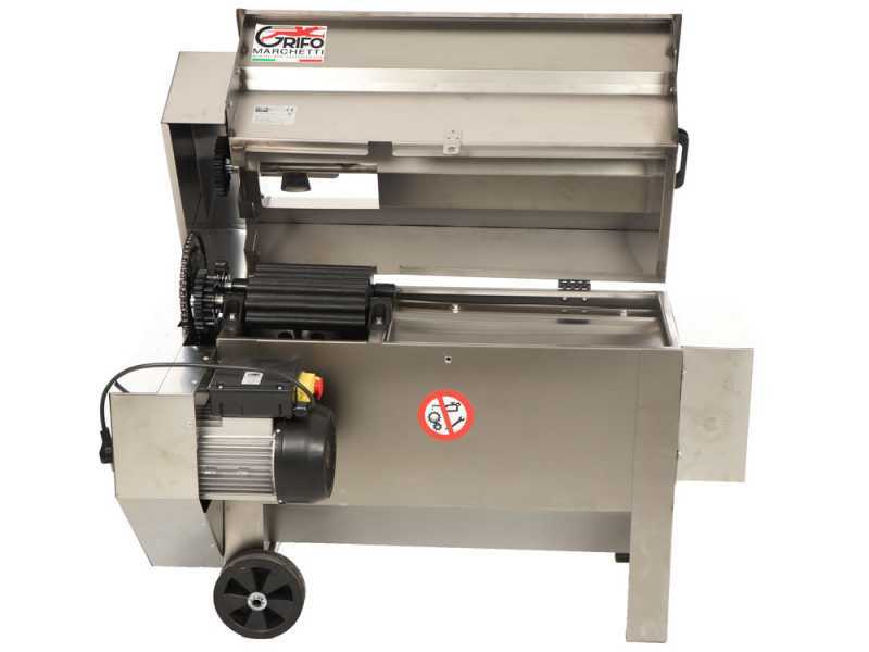 Grifo DVEP20IR - Stainless steel electric destemmer with pump and rollers