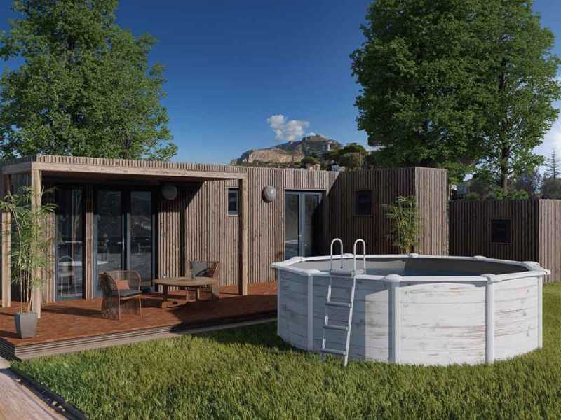 Gre Finlandia Round &Oslash;300 x 120 cm - Above-ground Steel Pool