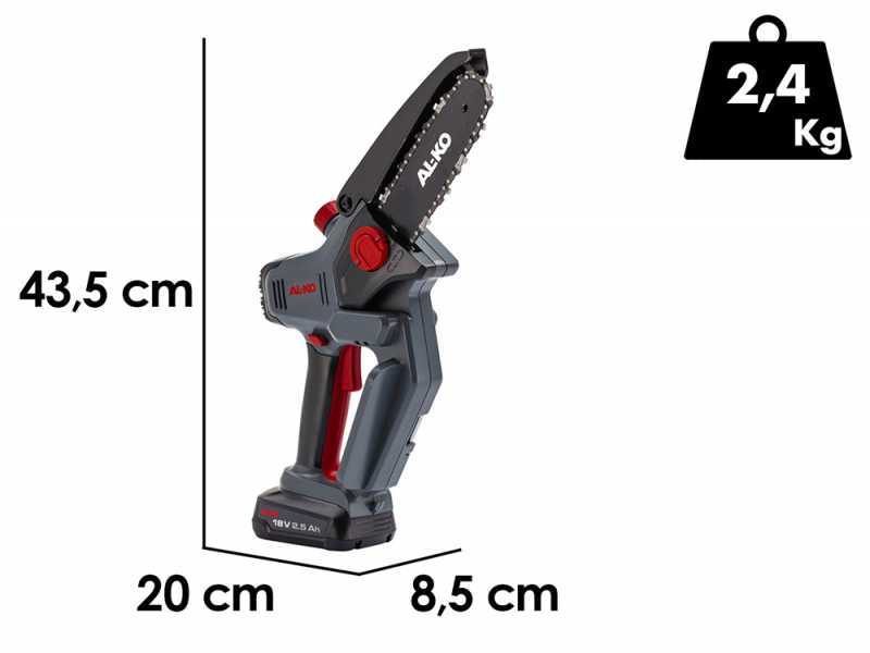 AL-KO CSM 1815 - Manual Battery-powered Pruner - 18V/2.5Ah