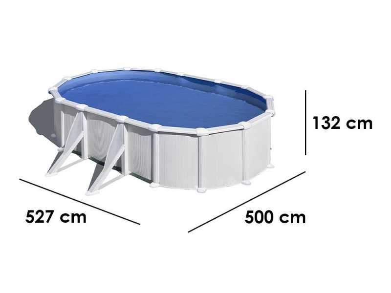 Gre Atlantis Oval 500x300x132cm - Above-ground Steel Pool
