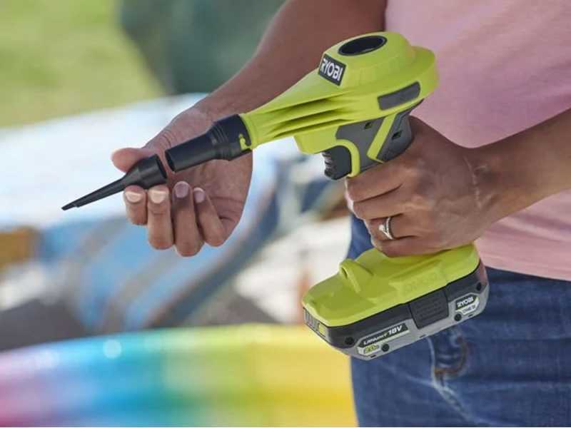 Ryobi cordless power inflator outlet