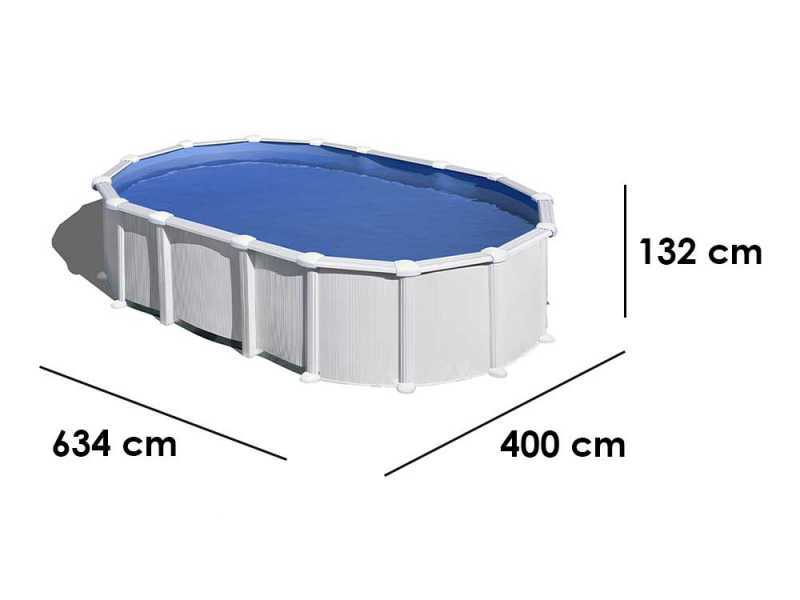 Gre Haiti Oval 610x375x132cm - Above-ground Pool - In-ground Crossbeams