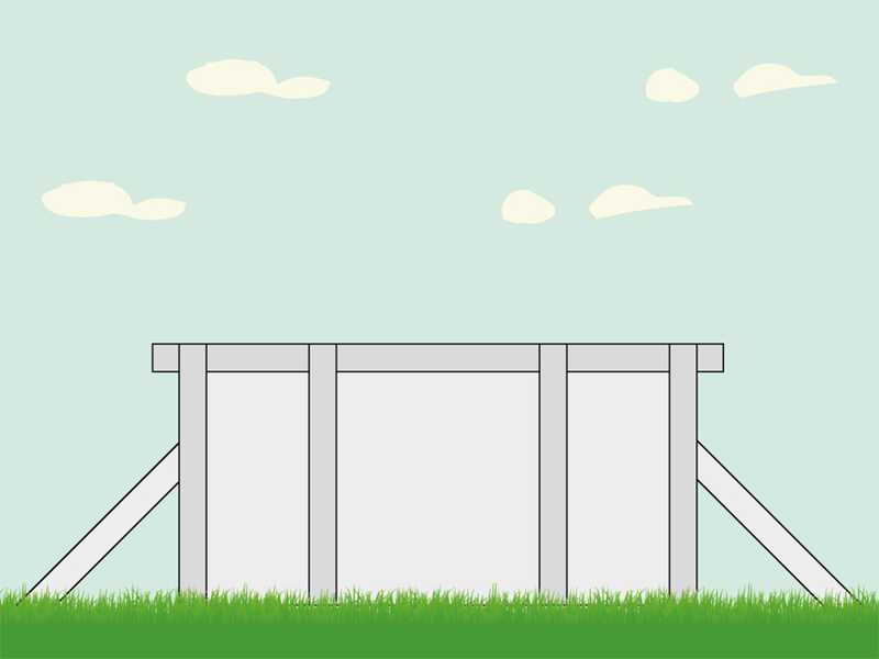 Gre Haiti Oval 610x375x132cm - Above-ground Pool - In-ground Crossbeams
