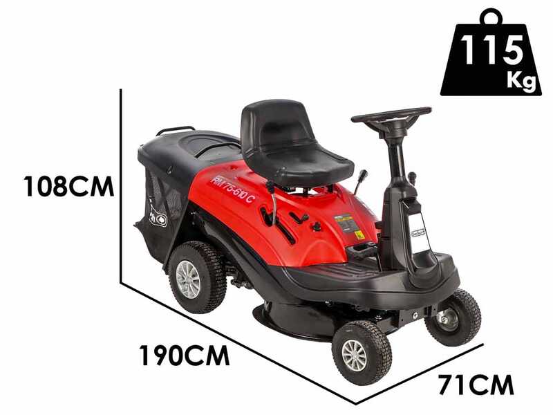 Geotech RM 75-610 C - Mini-rider Riding-On Mower - 224cc Engine - Electric Start