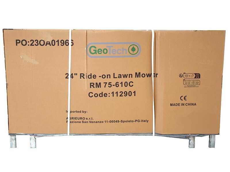 Geotech RM 75-610 C - Mini-rider Riding-On Mower - 224cc Engine - Electric Start