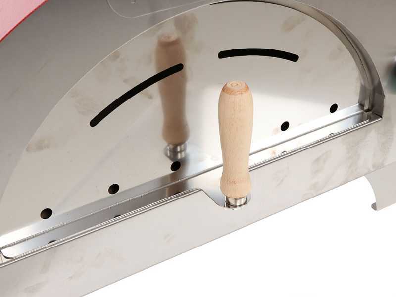AgriEuro Quattro Stagioni Rosso - Outdoor Wood-fired Pizza Oven 60x40 - for 1 Pizza