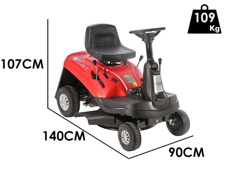 Geotech RM 65-610 S - Mini-rider Riding-on Mower - 196cc Engine -  Electric Start