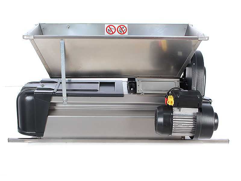 Grifo DMCI.18 - Stainless Steel Electric Grape Crusher-Destemmer - with Included Guards