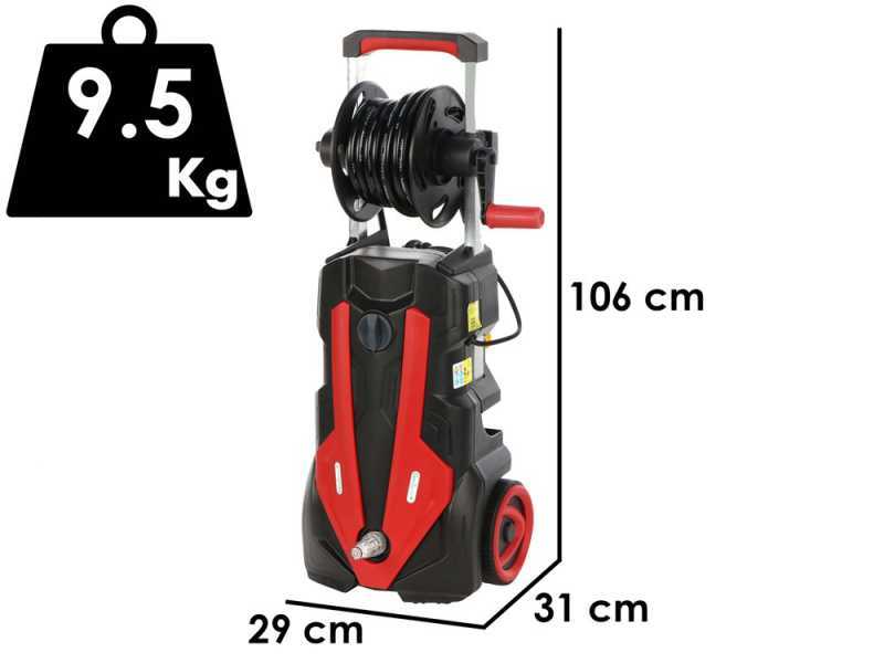 GeoTech Blasty 180 - Pressure washer with professional lance + Patio kit and pipe cleaner - 180 bar - 450 l/h