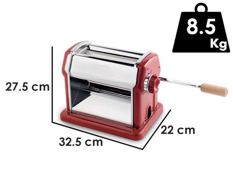 Imperia Gran Gourmet Rosso - Manual Stainless Steel Pasta Maker