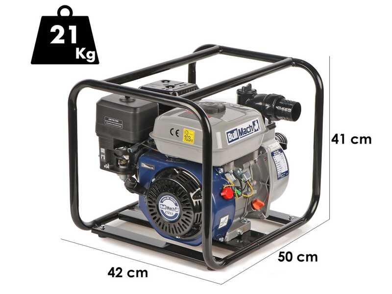 BullMach LYMPHIA 50 - Petrol Water Pump - with 50 mm Fittings