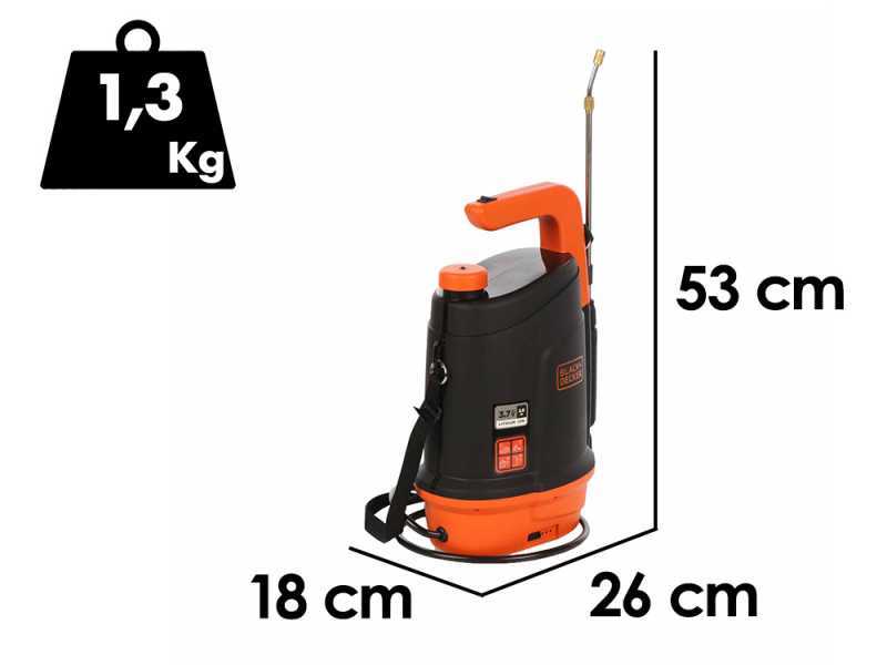 Black &amp; Decker BXSPBS05E - Battery-powered Backpack Sprayer Pump - 5 Litres - 3,7V - 2,6Ah