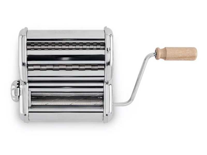 Imperia iPasta T. 6,5/12 mm Ruvida - Manual Stainless Steel Pasta Maker