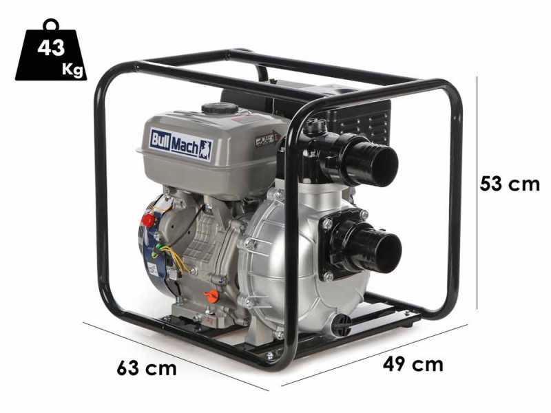 BullMach NAYLA 80 - Petrol Water Pump - High Head Lift - with 80 mm Fittings