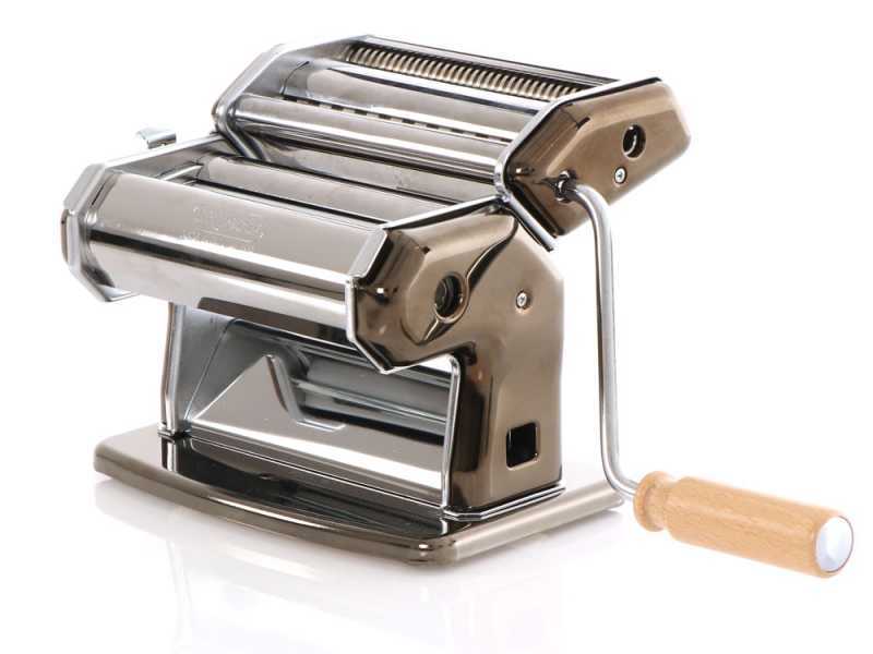 Imperia iPasta T.6,5/12 mm Ruvida Nero - Manual Stainless Steel Pasta Maker