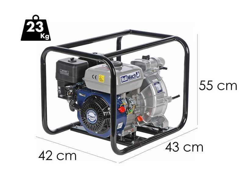 BullMach NERINA 50 - Petrol-driven dirty water motor pump - Fittings 50 mm