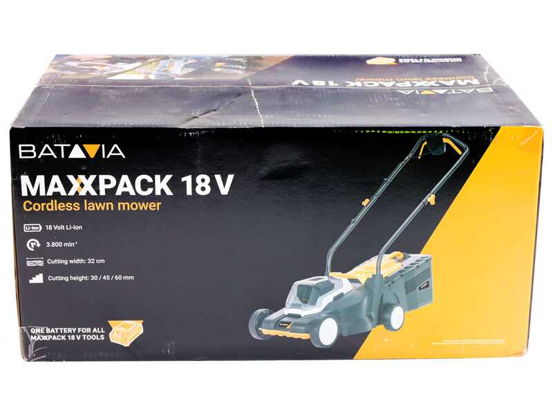 Batavia 7064713 - Battery-powered Lawn Mower - 18 V 4 Ah - 32 cm Cut