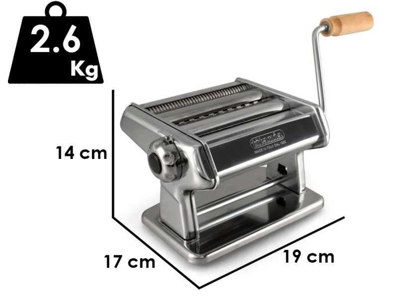 Imperia New Titania iPasta T.2/6.5 mm - Manual Stainless Steel Pasta Maker