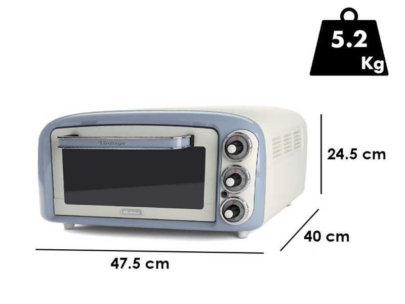 Ariete Vintage Celeste - Static electric oven - 18L 1380W