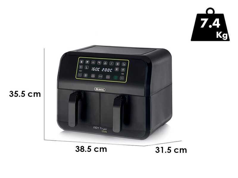 Ariete 4623 Airy Fryer Dual - Digital Double Basket Air Fryer