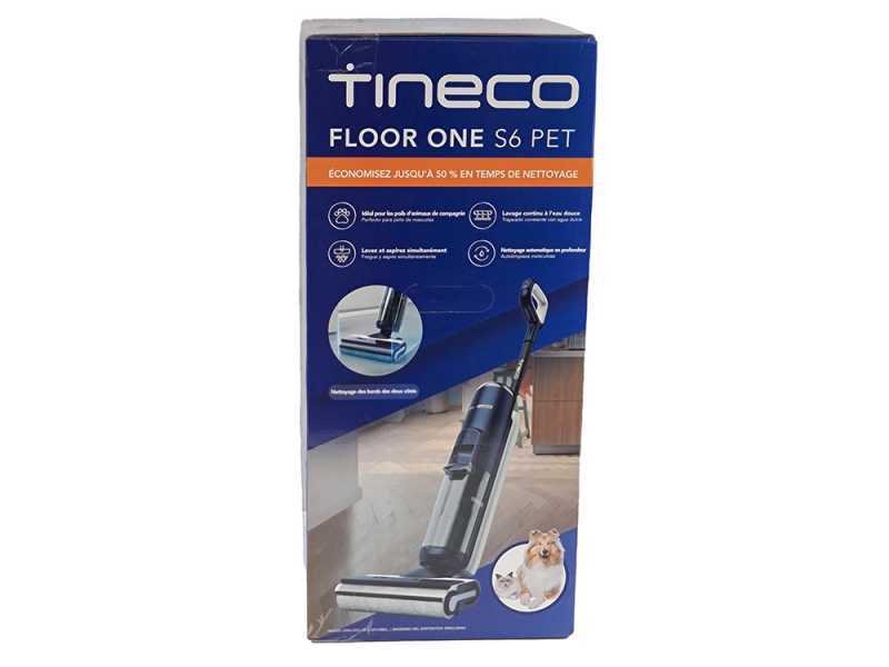Tineco Floor One S6 Pet - Battery powered smart floor cleaner - 3 in 1: wash, dry and vacuum