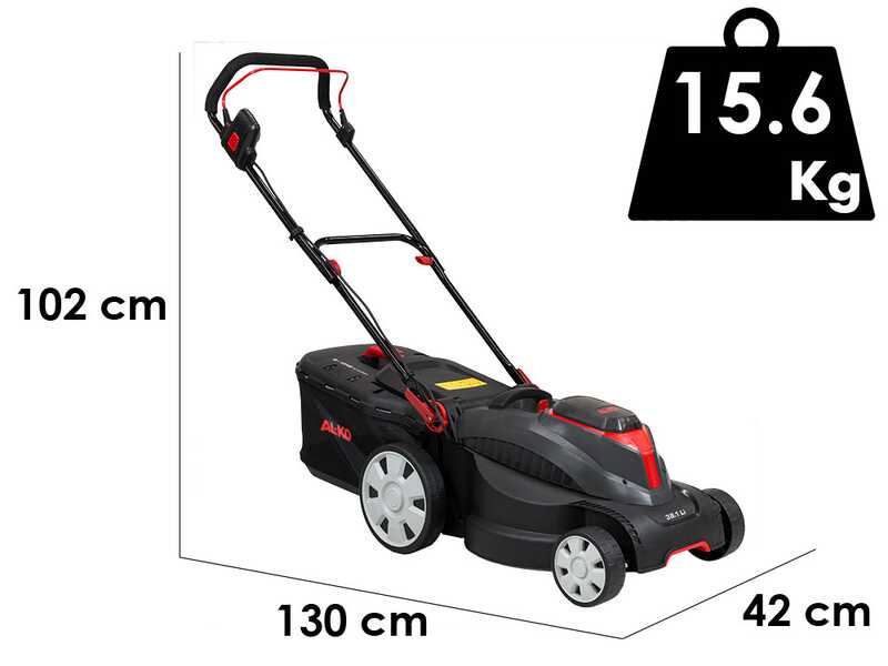 AL-KO 38.1 Li Easy - Battery-powered Lawn Mower - 37 cm Cut - 18V/4,0 Ah