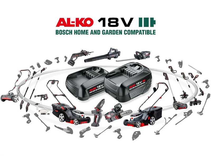 AL-KO 38.1 Li Easy - Battery-powered Lawn Mower - 37 cm Cut - 2 x 18V/4,0 Ah