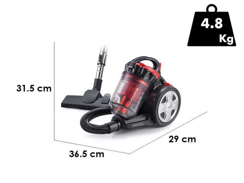 Ariete 2753 J-Force - Multi-cyclonic bagless canister hoover - 700W
