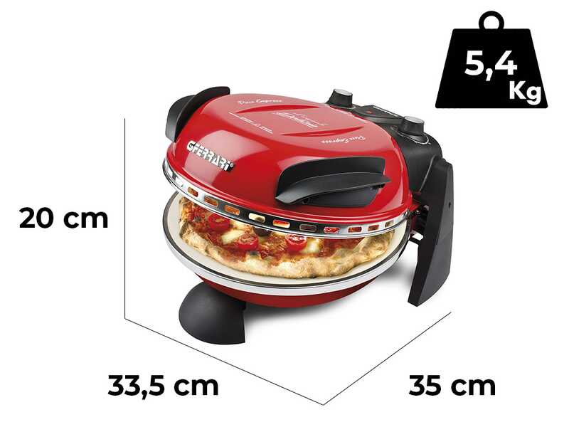 G3 Ferrari Delizia Rosso - Electric Pizza Oven - Refractory Stone