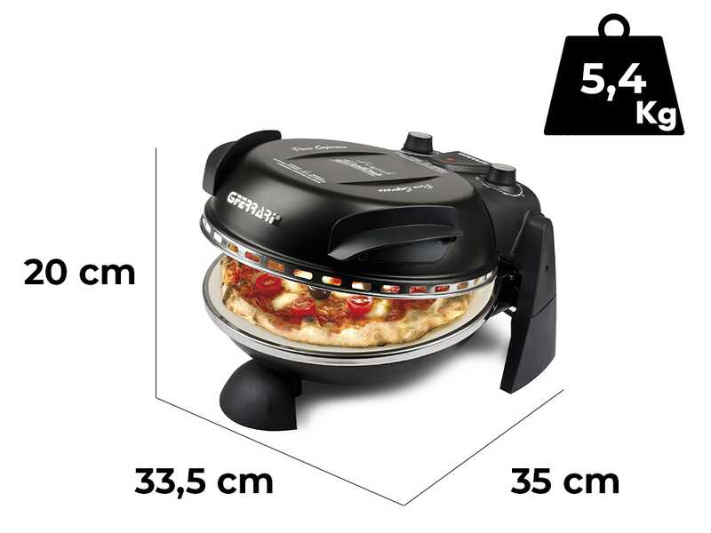 G3 Ferrari Delizia Nero - Electric Pizza Oven - Refractory Stone