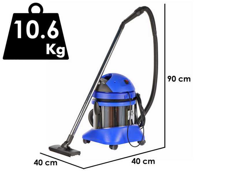 Annovi &amp; Reverberi 4100 - Drum Vacuum Cleaner - 20 L Stainless Steel Drum - 1250W