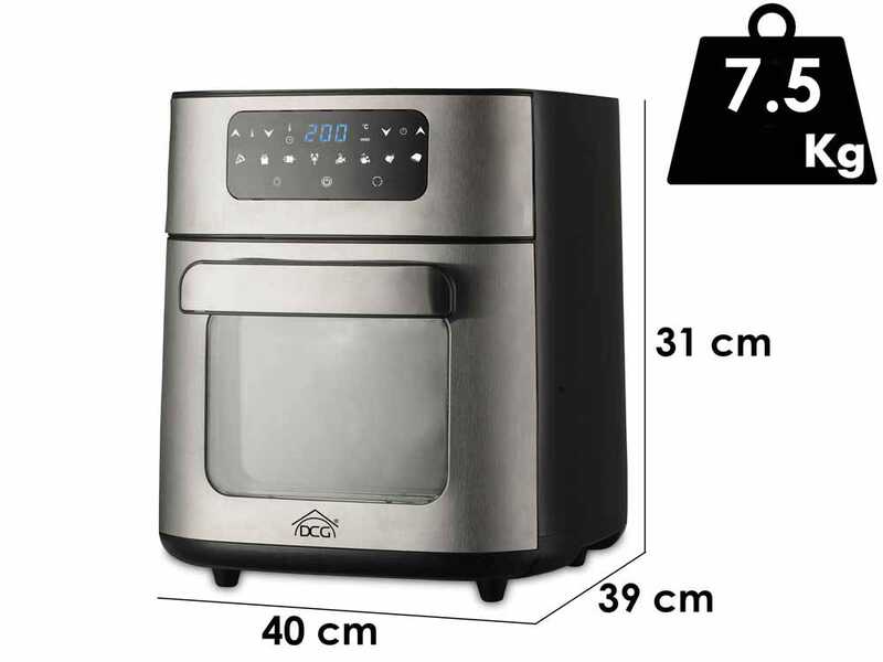 DCG FR3610D -  10 L 1900 W Digital Air Fryer