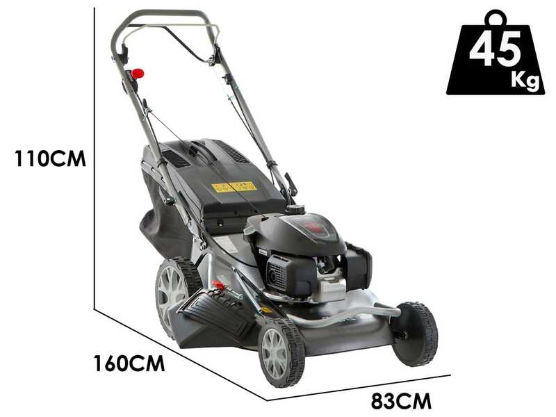 Marina Systems HR 57 SH 3V Self-Propelled Lawn Mower - 4IN1 - 3 gears- Honda GCVx 200 Engine