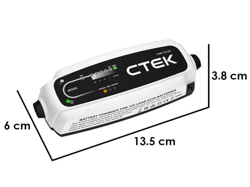 CTEK CT5 TIME TO GO - Charger and Maintainer - 8 Steps - 12V 5A