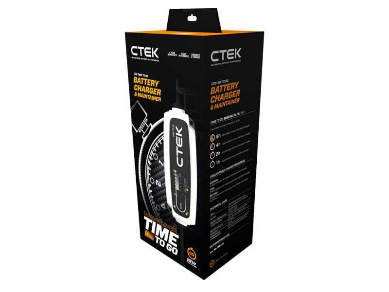 CTEK CT5 TIME TO GO - Charger and Maintainer - 8 Steps - 12V 5A
