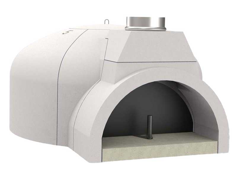 Edilmark FP 100N - Built-in wood-fired oven with hob &Oslash; 100 cm - Cooking capacity 5 pizzas