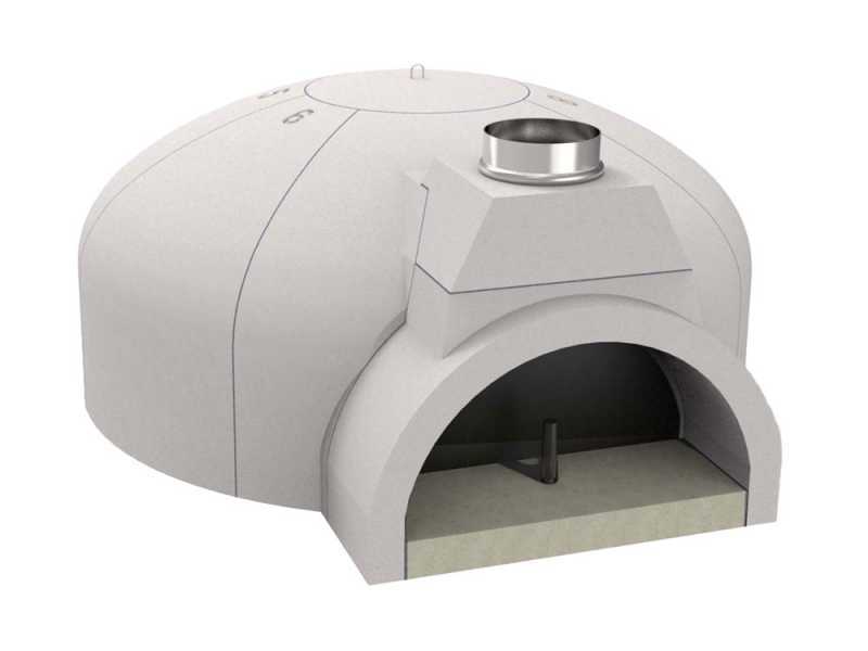 Edilmark FP 120N - Built-in Wood-fired Oven with &Oslash; 120 cm Hob - Cooking Capacity 8 Pizzas