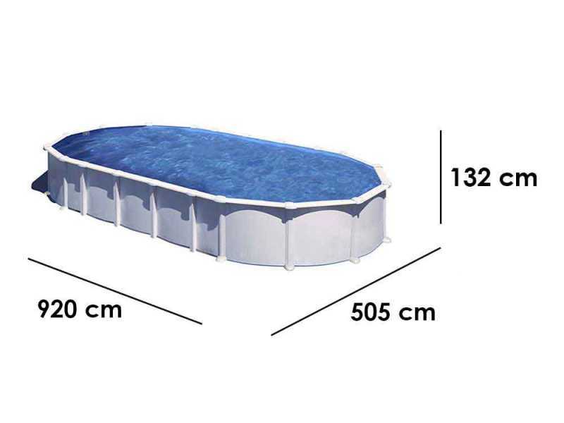 Gre Haiti Oval 915x470x132cm - Above-ground Pool - In-ground Crossbeams