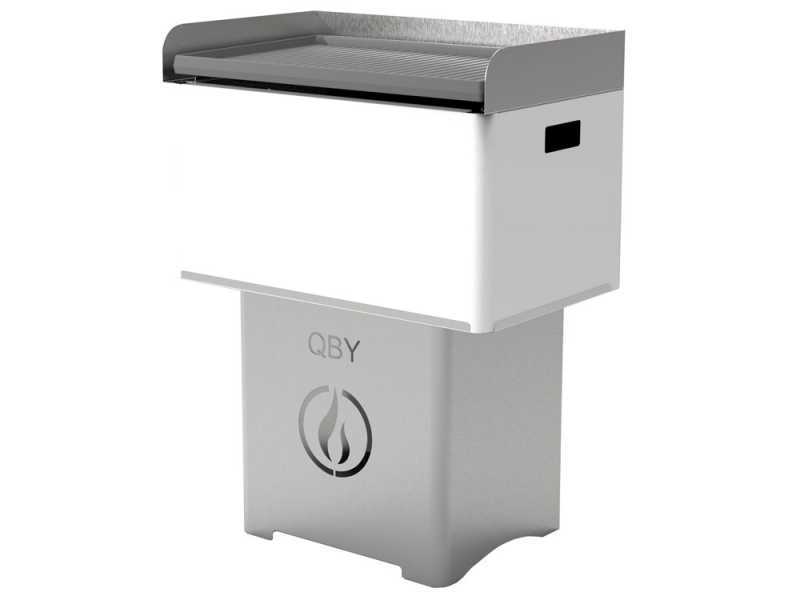 Linea VZ QBY bianco - Transportable Pyrolytic Pellet Barbecue