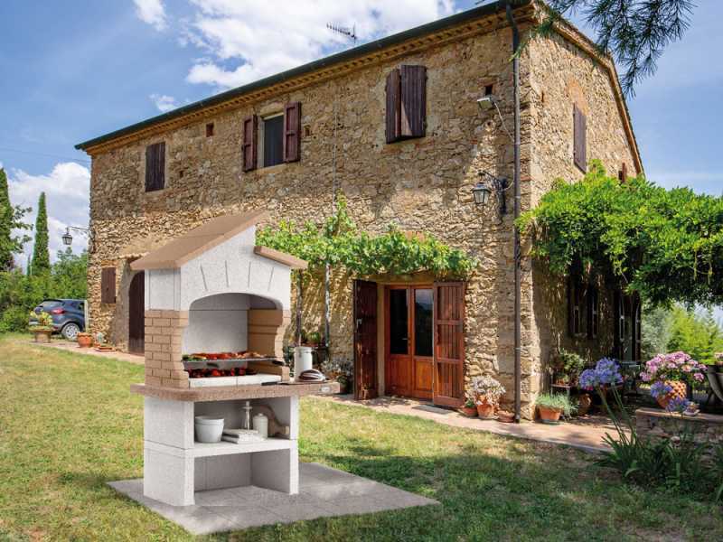 Palazzetti Lido - Wood and coal masonry barbecue
