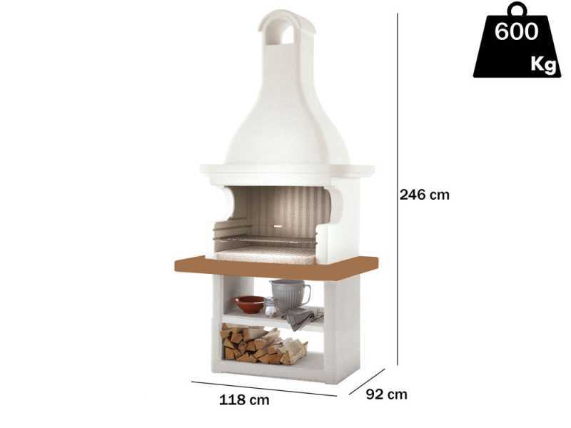 Palazzetti Portorose - Wood and charcoal masonry barbecue