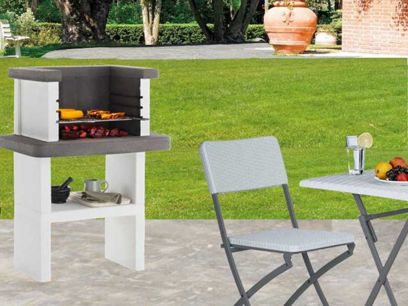 Palazzetti Belair - Concrete charcoal barbecue