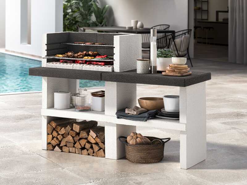 Palazzetti Menton - Masonry wood and coal barbecue