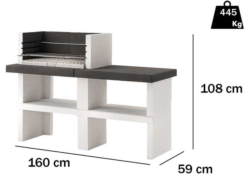 Palazzetti Menton - Masonry wood and coal barbecue
