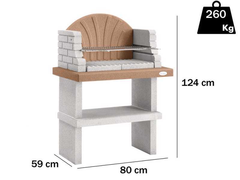 Palazzetti Siviglia - Wood and charcoal masonry barbecue
