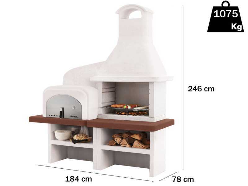 Palazzetti Grado 2 - Masonry Barbecue with Oven