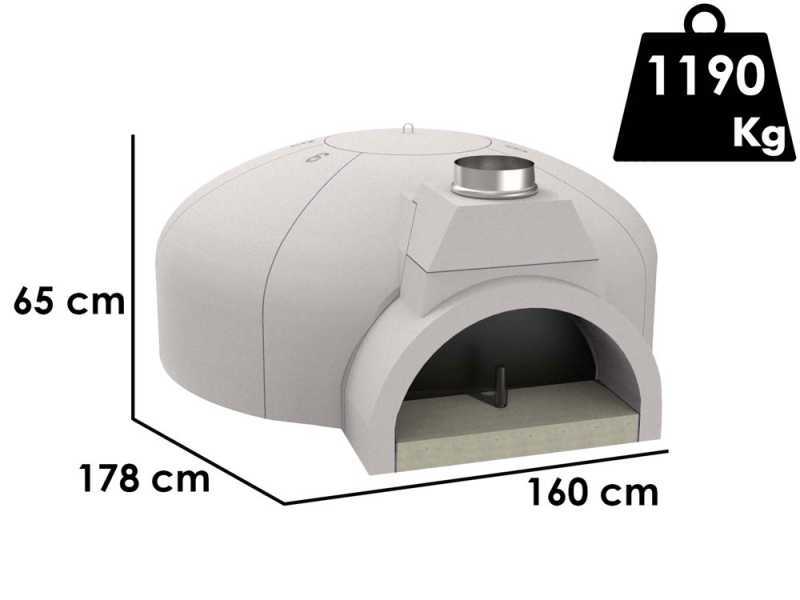Edilmark FP 140N - Pizza Oven - 80mm Hob - Cooking Capacity 10 Pizzas