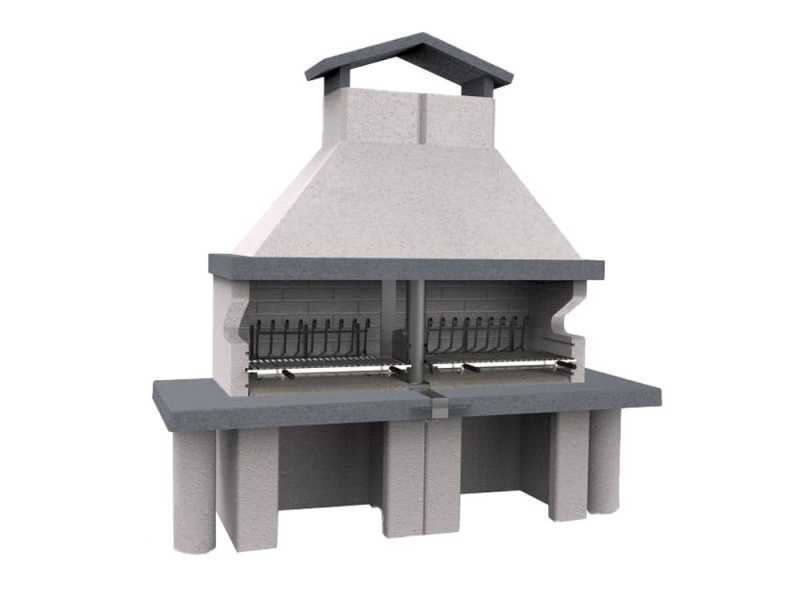 Edilmark Golia - Wood and Charcoal Masonry Barbecue